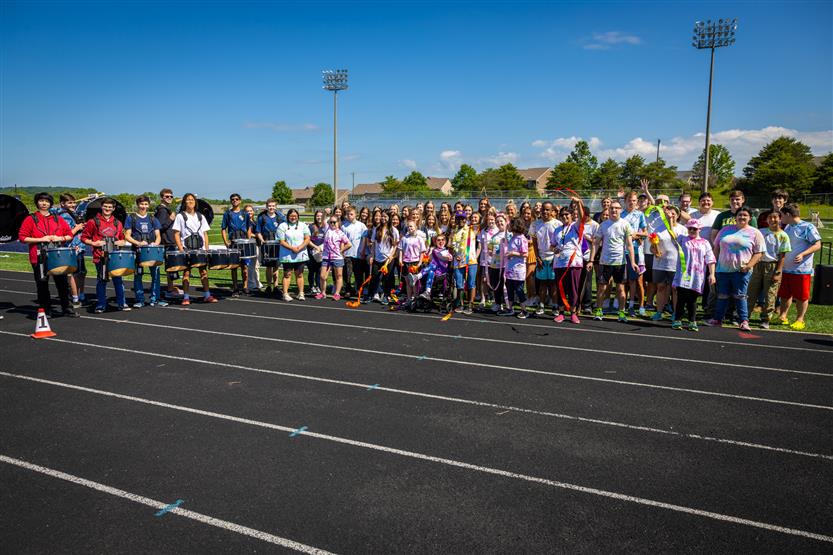 Students participate in the Special Olympics